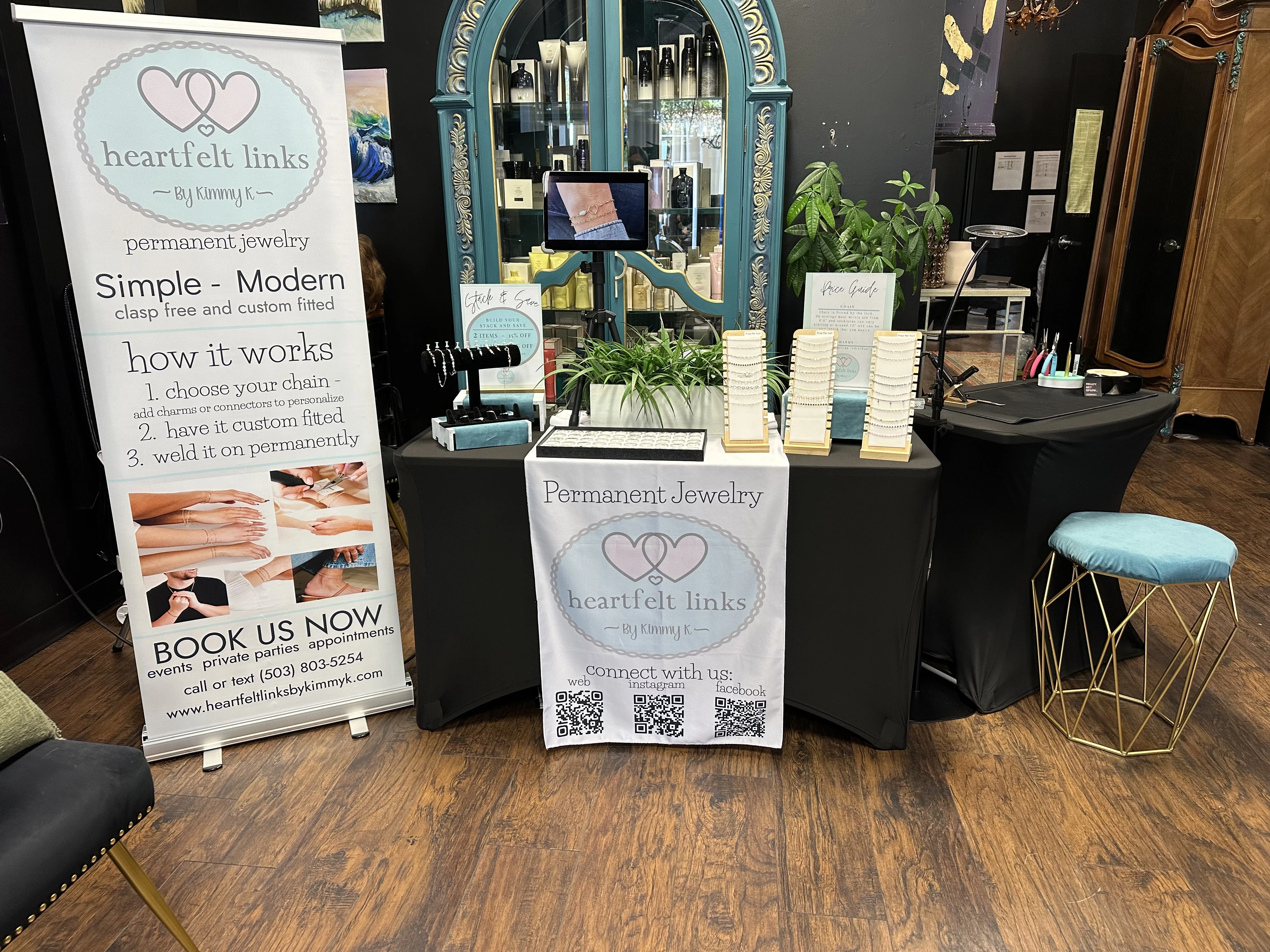 Heartfelt Links By Kimmy K booth setup 2