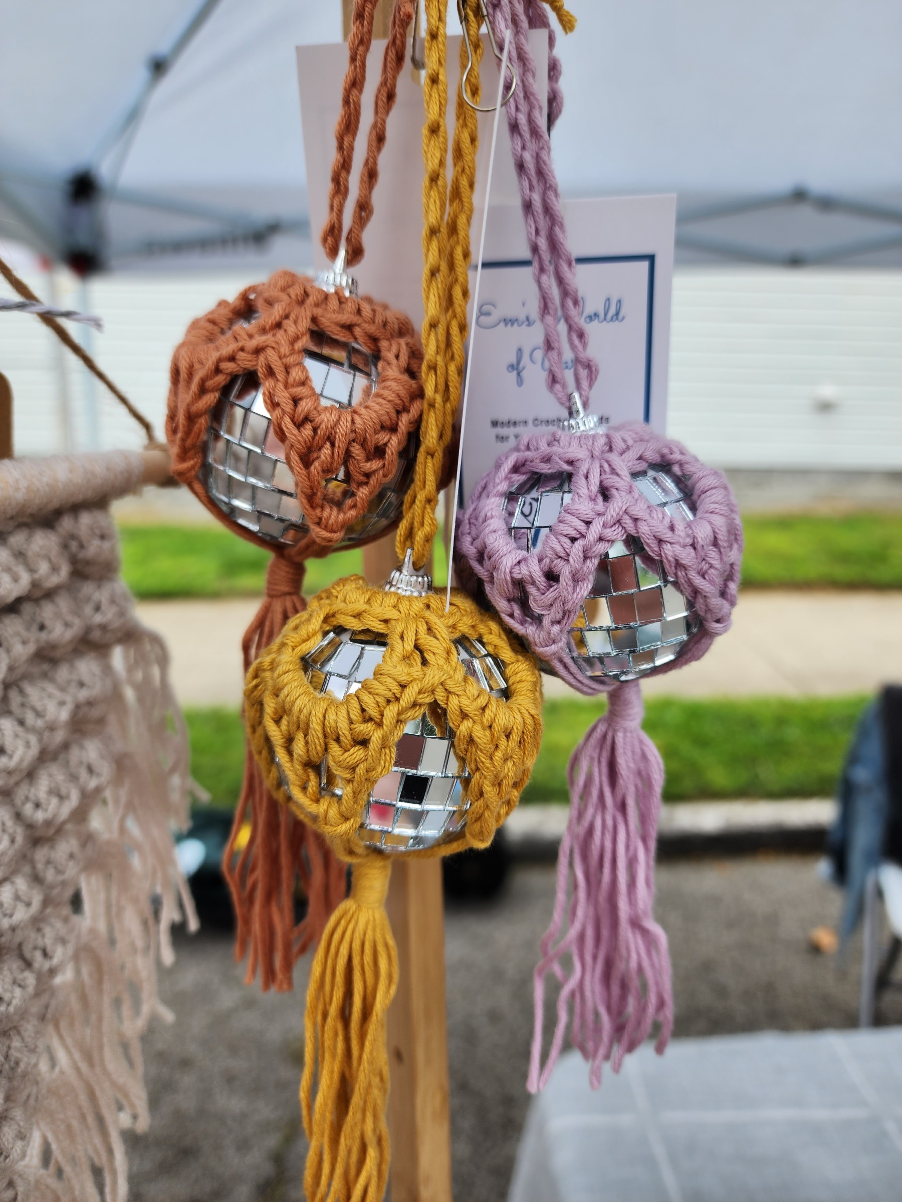 Disco Ball Car Charms