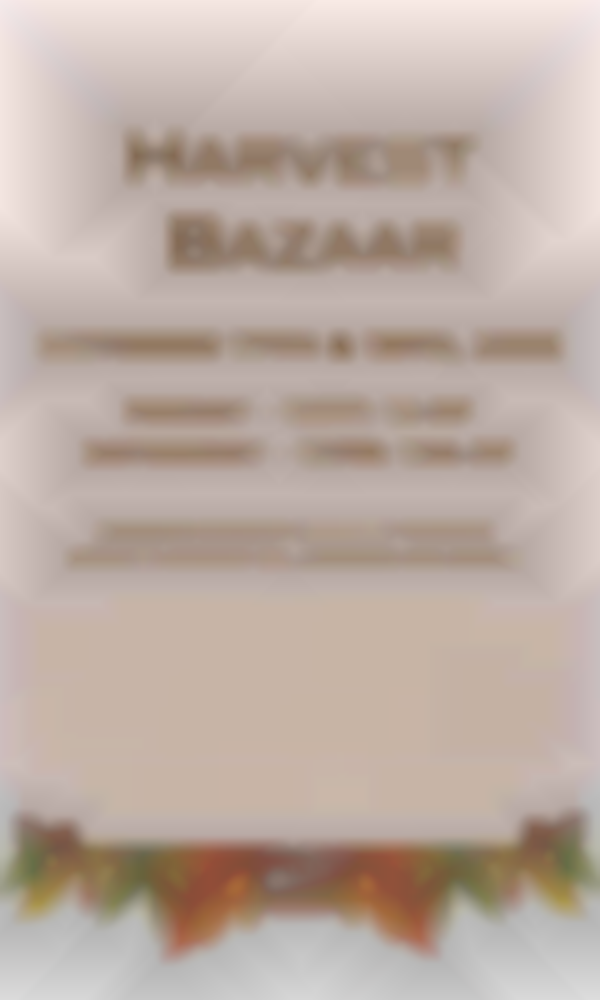 2025 Harvest Bazaar | October 17