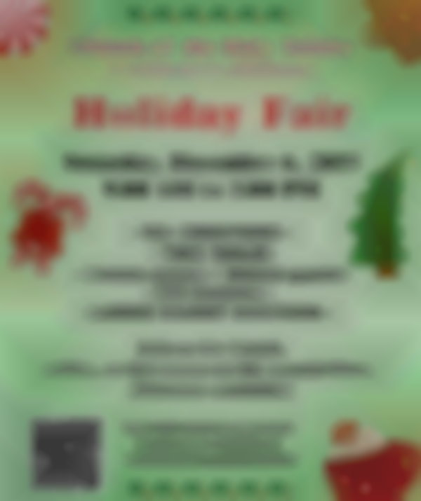 2025 Holy Trinity Middletown Annual Holiday Fair & Silent Auction — Dec 6th