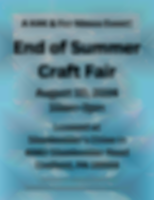 End of Summer Craft Fair