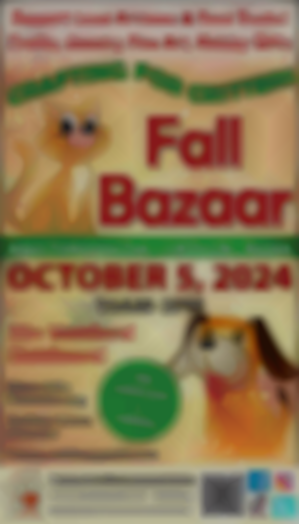 “Crafting for Critters” Fall Bazaar Supports Homeless Animals