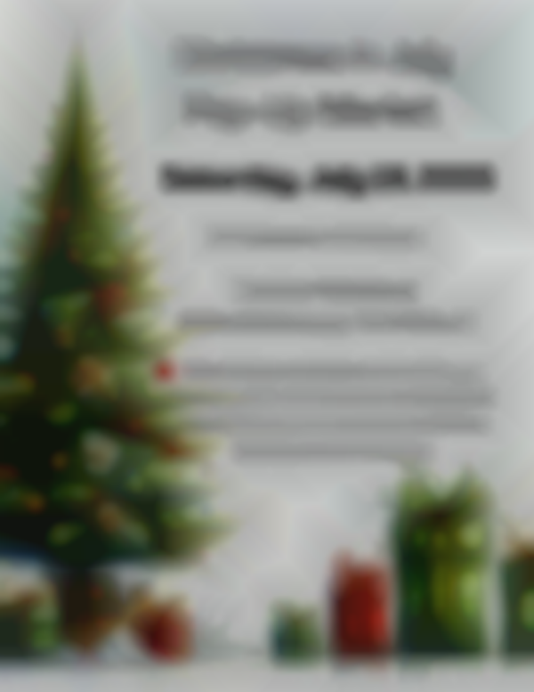 Christmas In July Pop-Up Market