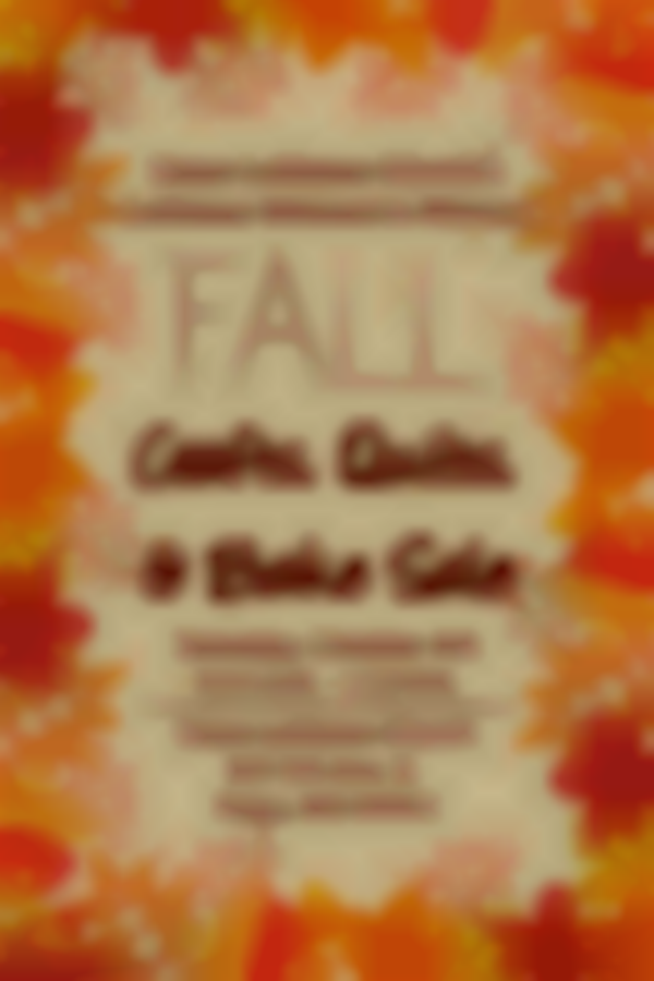 Fall Crafts, Quilts, and Bake Sale