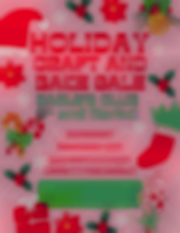 Holiday Craft and Bake Sale