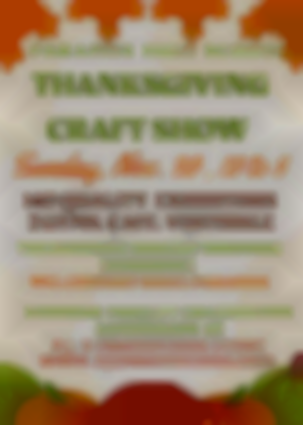 Thanksgiving Craft Show, Sunday, November 30, 140 Exhibitors, Paramus High School