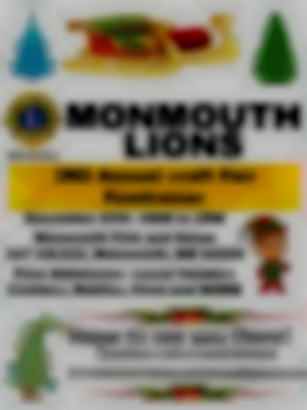 Monmouth Lions club 3rd annual craft fair 