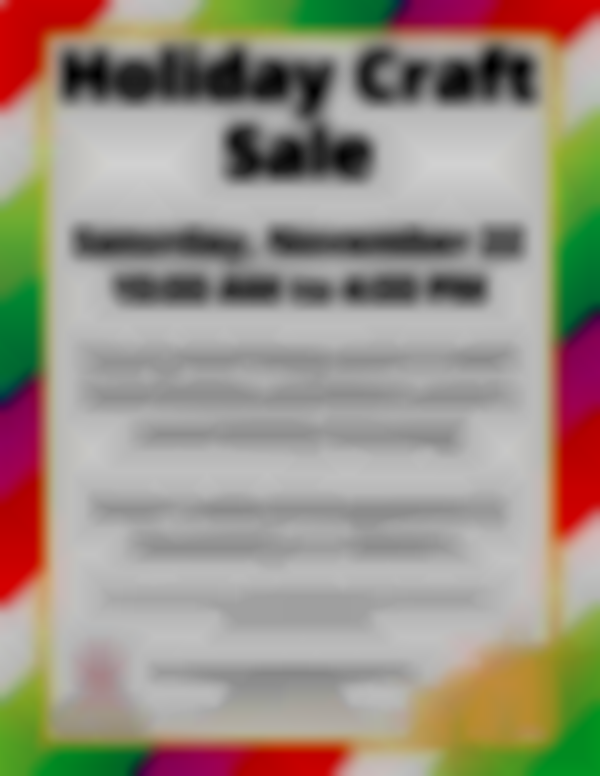 Holiday Craft Sale