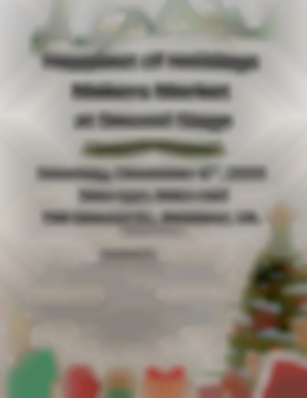 Happiest of Holidays Makers Market