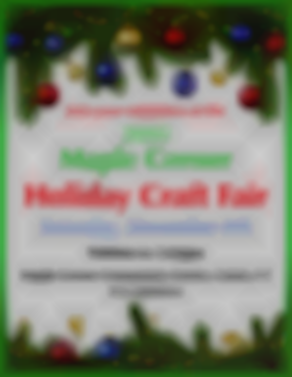 Maple Corner Holiday Craft Fair