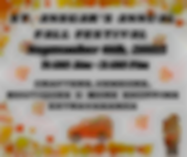 2025 St. Ansgar's Annual Fall Festival | September 6th