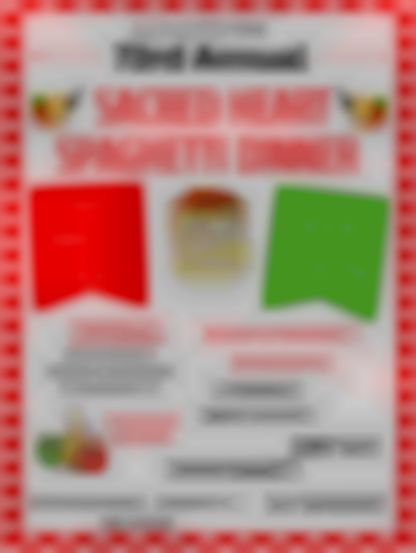 Sacred Heart Church 73rd Spaghetti Dinner