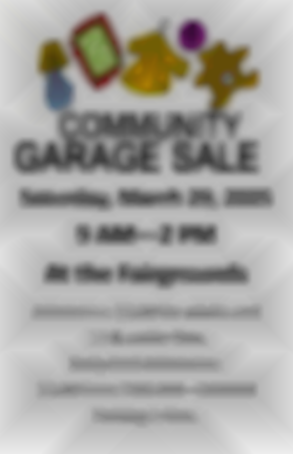 2025 Spring Community Garage Sale