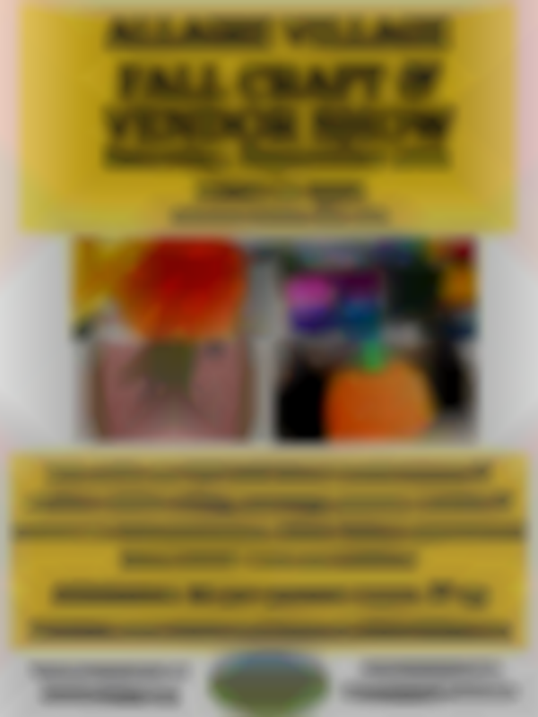 2025 Fall Craft & Vendor Show | Saturday (Sept 27th)