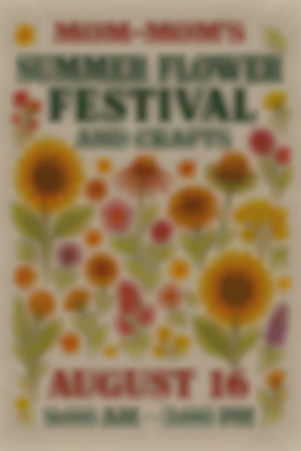 Mom-Mom’s Summer Flower Festival and Crafts