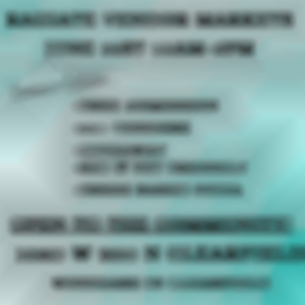 2025 Radiate Vendor Markets ~ Clearfield | June 21st