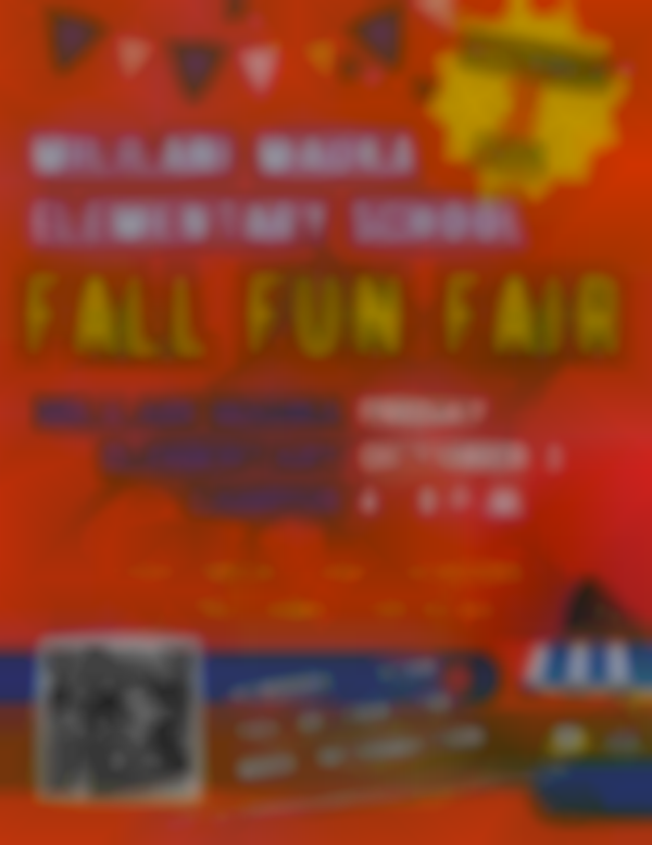 2025 Mililani Mauka Elementary School Fall Fun Fair | Oct 3rd