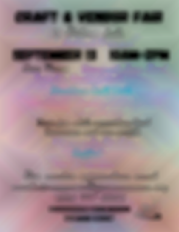 Coopersville Craft, Vendor, and Fabric Sale 2025