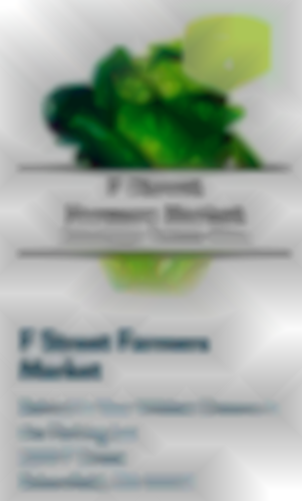2025 F Street Farmers Market | Oct 4th