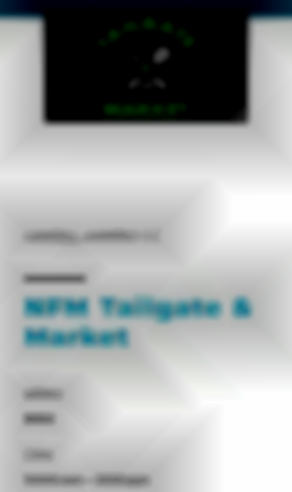 2025 NFM Tailgate & Market | Oct 12th