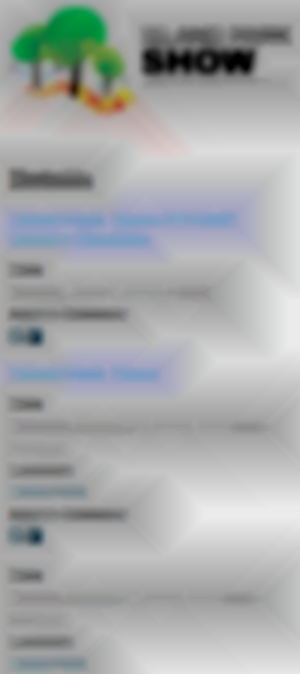 2026 Island Park Show Juried Arts & Crafts Festival — Aug 29th - 30th