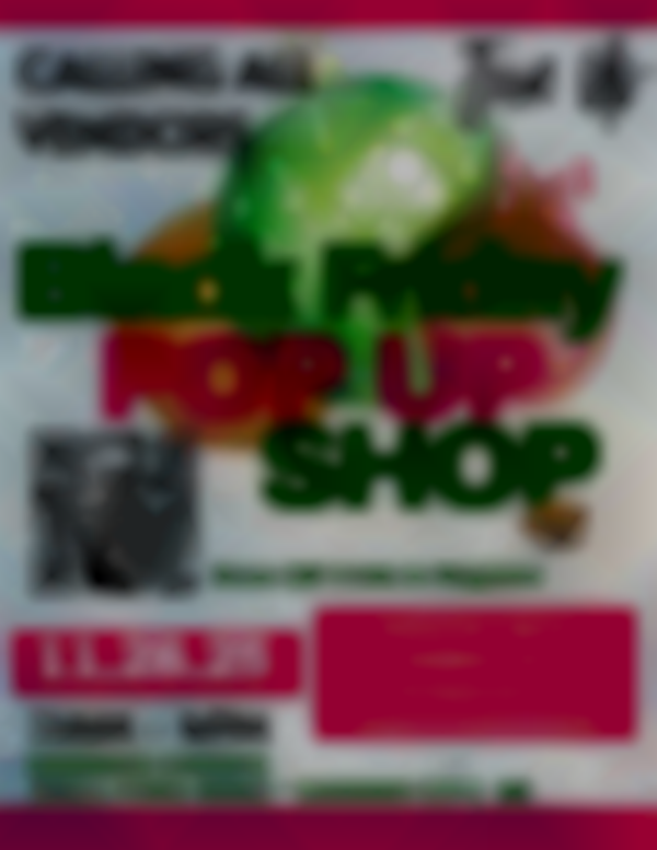 2025 Black Friday Pop Up Shop