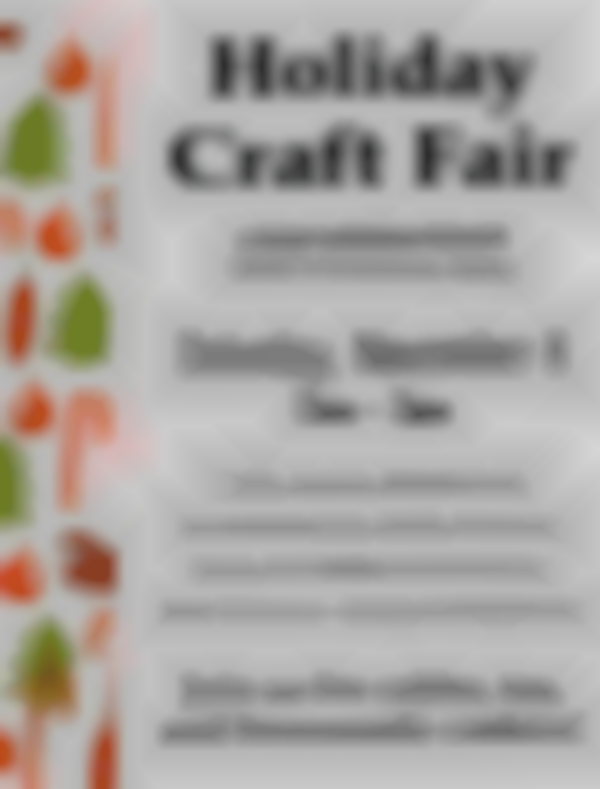 2025 Zoar Lutheran Church Craft Fair | Nov 8th