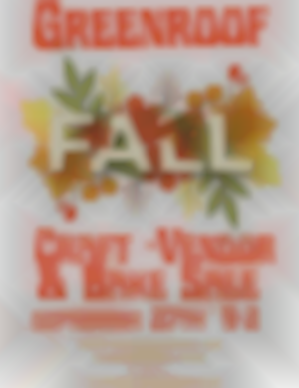 2025 Green Roof Fall Craft ~ Vendor & Bake Sale | Sept 27th
