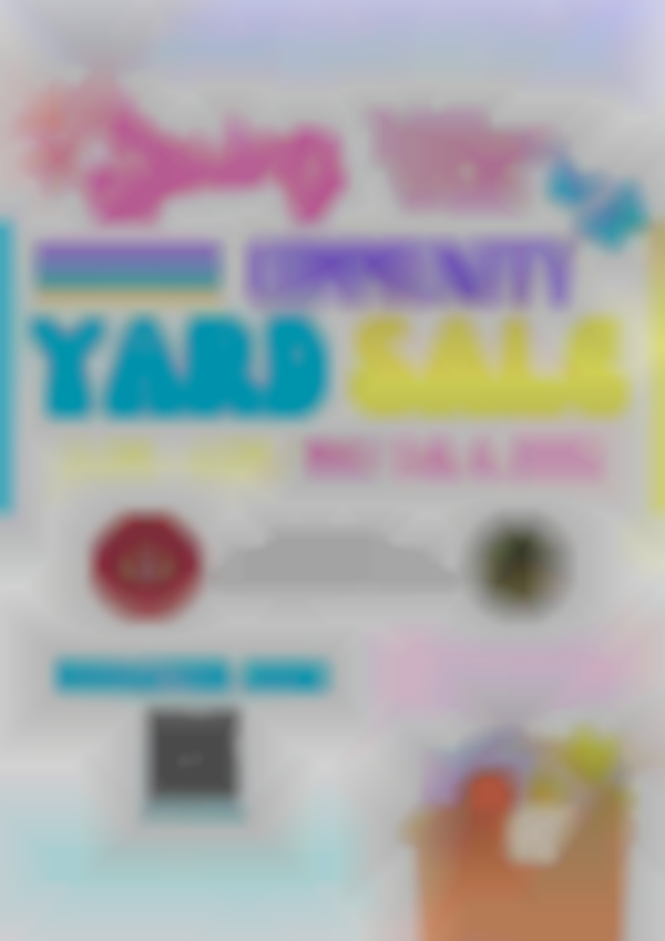 Spring Community Yard Sale Weekend — Sat & Sun, May 3-4, 2025